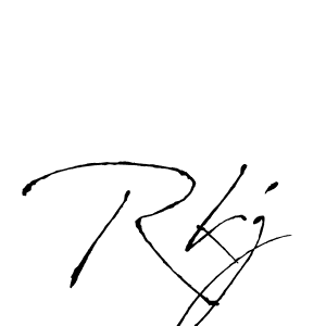 How to make Rkj signature? Antro_Vectra is a professional autograph style. Create handwritten signature for Rkj name. Rkj signature style 6 images and pictures png