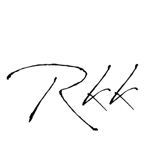 Make a beautiful signature design for name Rkk. With this signature (Antro_Vectra) style, you can create a handwritten signature for free. Rkk signature style 6 images and pictures png