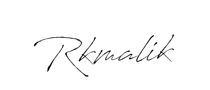 Make a beautiful signature design for name Rkmalik. With this signature (Antro_Vectra) style, you can create a handwritten signature for free. Rkmalik signature style 6 images and pictures png