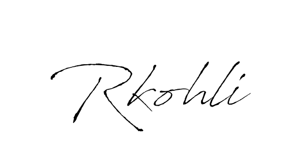 How to Draw Rkohli signature style? Antro_Vectra is a latest design signature styles for name Rkohli. Rkohli signature style 6 images and pictures png