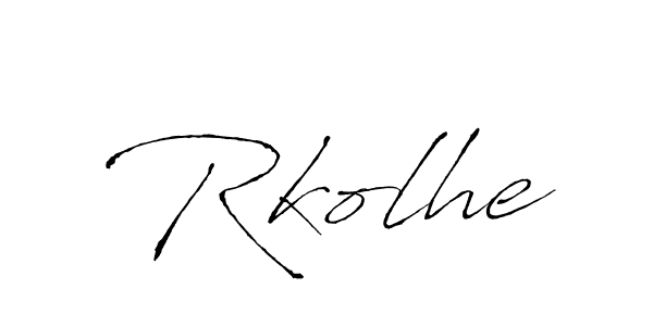Rkolhe stylish signature style. Best Handwritten Sign (Antro_Vectra) for my name. Handwritten Signature Collection Ideas for my name Rkolhe. Rkolhe signature style 6 images and pictures png
