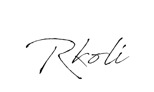Similarly Antro_Vectra is the best handwritten signature design. Signature creator online .You can use it as an online autograph creator for name Rkoli. Rkoli signature style 6 images and pictures png