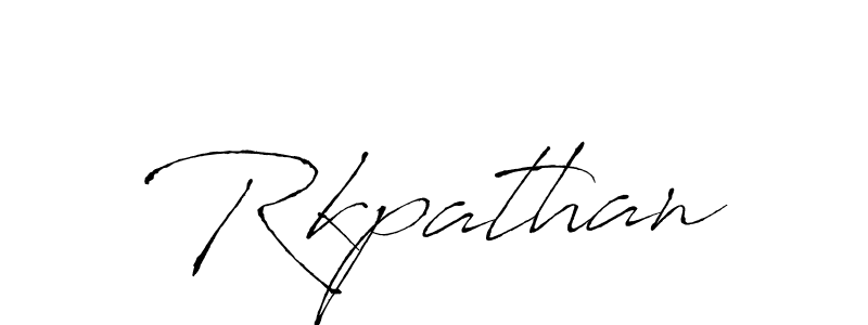 Use a signature maker to create a handwritten signature online. With this signature software, you can design (Antro_Vectra) your own signature for name Rkpathan. Rkpathan signature style 6 images and pictures png
