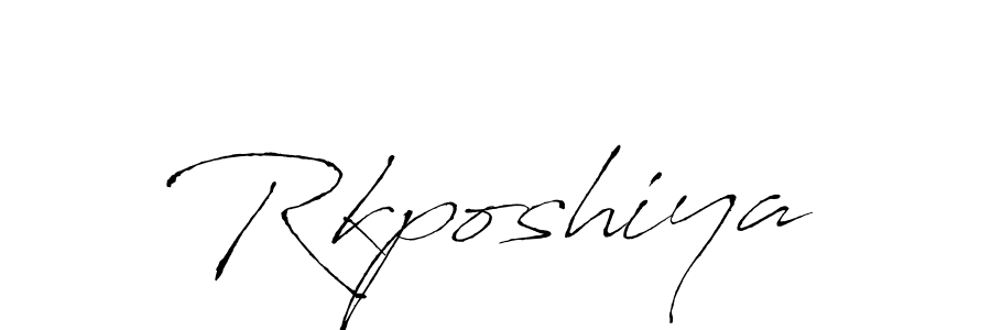 Design your own signature with our free online signature maker. With this signature software, you can create a handwritten (Antro_Vectra) signature for name Rkposhiya. Rkposhiya signature style 6 images and pictures png