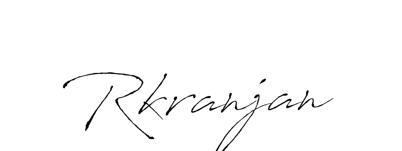 Use a signature maker to create a handwritten signature online. With this signature software, you can design (Antro_Vectra) your own signature for name Rkranjan. Rkranjan signature style 6 images and pictures png