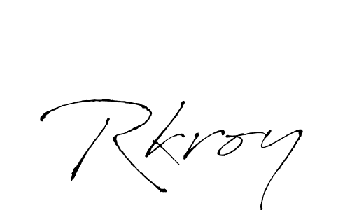 Rkroy stylish signature style. Best Handwritten Sign (Antro_Vectra) for my name. Handwritten Signature Collection Ideas for my name Rkroy. Rkroy signature style 6 images and pictures png