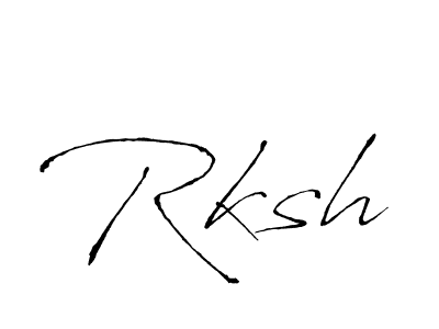 How to Draw Rksh signature style? Antro_Vectra is a latest design signature styles for name Rksh. Rksh signature style 6 images and pictures png