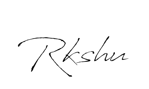 Also we have Rkshu name is the best signature style. Create professional handwritten signature collection using Antro_Vectra autograph style. Rkshu signature style 6 images and pictures png