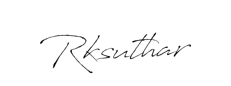if you are searching for the best signature style for your name Rksuthar. so please give up your signature search. here we have designed multiple signature styles  using Antro_Vectra. Rksuthar signature style 6 images and pictures png