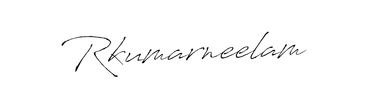 Make a beautiful signature design for name Rkumarneelam. With this signature (Antro_Vectra) style, you can create a handwritten signature for free. Rkumarneelam signature style 6 images and pictures png