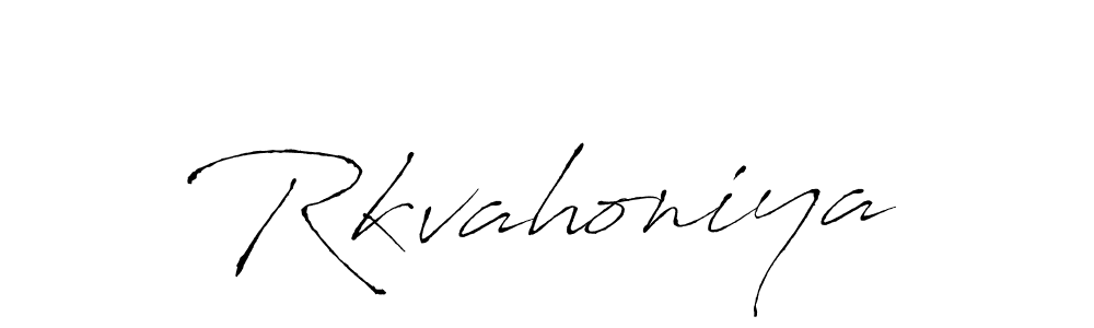 Antro_Vectra is a professional signature style that is perfect for those who want to add a touch of class to their signature. It is also a great choice for those who want to make their signature more unique. Get Rkvahoniya name to fancy signature for free. Rkvahoniya signature style 6 images and pictures png