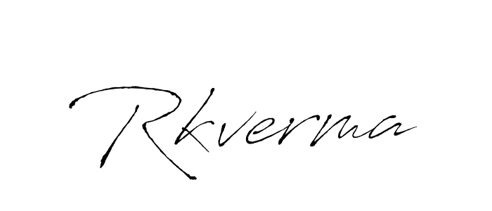 How to make Rkverma name signature. Use Antro_Vectra style for creating short signs online. This is the latest handwritten sign. Rkverma signature style 6 images and pictures png
