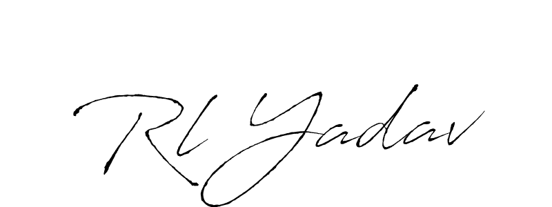 This is the best signature style for the Rl Yadav name. Also you like these signature font (Antro_Vectra). Mix name signature. Rl Yadav signature style 6 images and pictures png