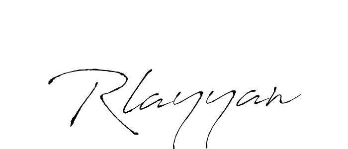 Create a beautiful signature design for name Rlayyan. With this signature (Antro_Vectra) fonts, you can make a handwritten signature for free. Rlayyan signature style 6 images and pictures png
