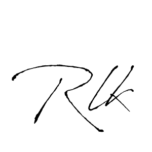 Design your own signature with our free online signature maker. With this signature software, you can create a handwritten (Antro_Vectra) signature for name Rlk. Rlk signature style 6 images and pictures png