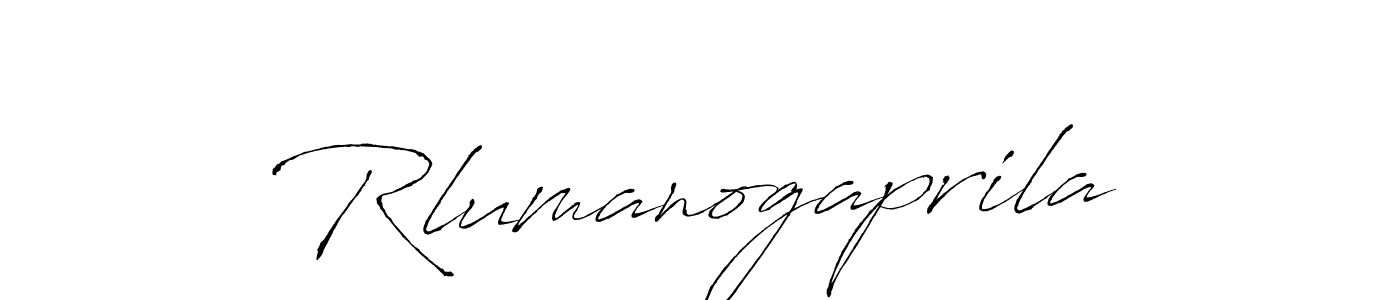 Design your own signature with our free online signature maker. With this signature software, you can create a handwritten (Antro_Vectra) signature for name Rlumanogaprila. Rlumanogaprila signature style 6 images and pictures png