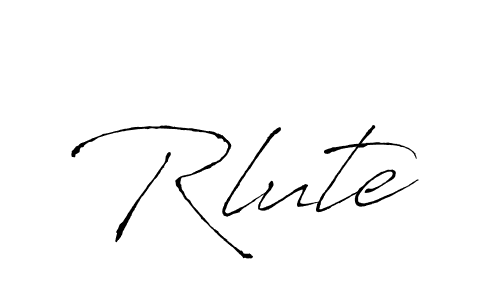 Use a signature maker to create a handwritten signature online. With this signature software, you can design (Antro_Vectra) your own signature for name Rlute. Rlute signature style 6 images and pictures png