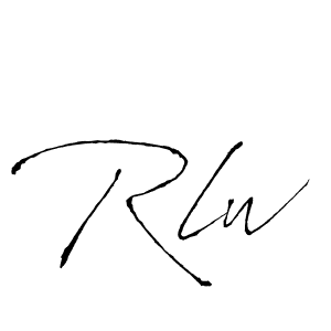 if you are searching for the best signature style for your name Rlw. so please give up your signature search. here we have designed multiple signature styles  using Antro_Vectra. Rlw signature style 6 images and pictures png