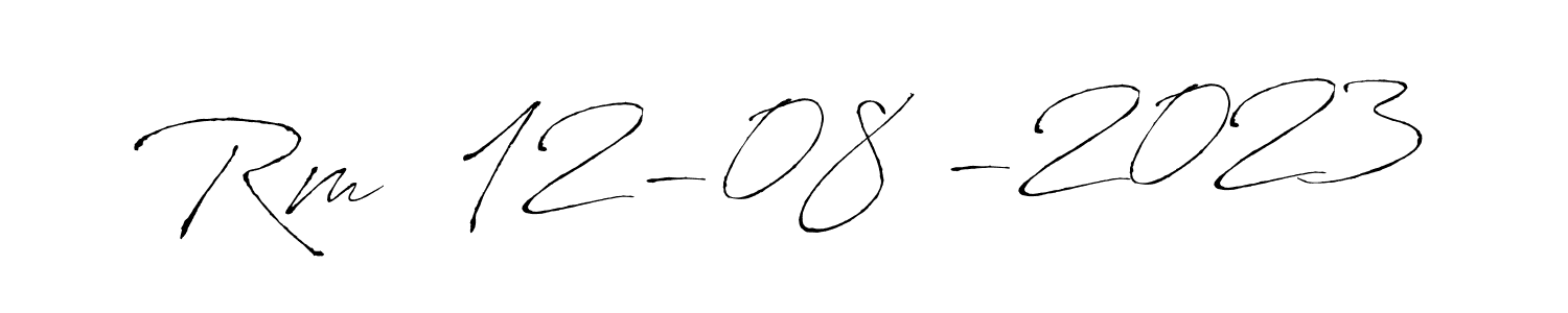 Also we have Rm  12-08 -2023 name is the best signature style. Create professional handwritten signature collection using Antro_Vectra autograph style. Rm  12-08 -2023 signature style 6 images and pictures png