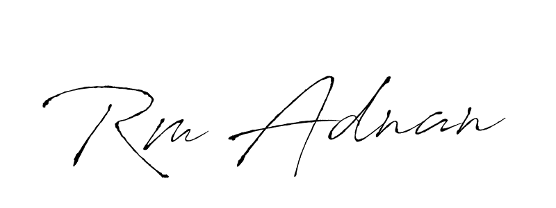 Also You can easily find your signature by using the search form. We will create Rm Adnan name handwritten signature images for you free of cost using Antro_Vectra sign style. Rm Adnan signature style 6 images and pictures png