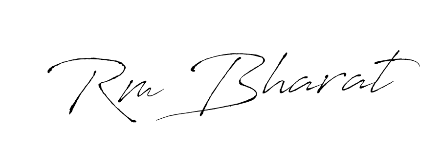 Also You can easily find your signature by using the search form. We will create Rm Bharat name handwritten signature images for you free of cost using Antro_Vectra sign style. Rm Bharat signature style 6 images and pictures png