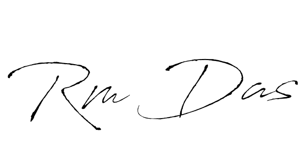 Design your own signature with our free online signature maker. With this signature software, you can create a handwritten (Antro_Vectra) signature for name Rm Das. Rm Das signature style 6 images and pictures png