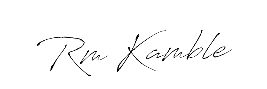 Also we have Rm Kamble name is the best signature style. Create professional handwritten signature collection using Antro_Vectra autograph style. Rm Kamble signature style 6 images and pictures png