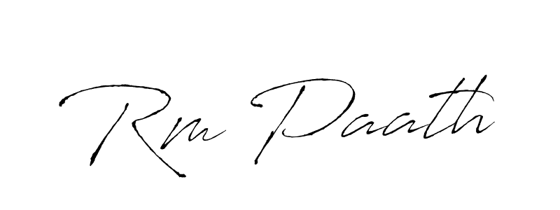 Make a beautiful signature design for name Rm Paath. With this signature (Antro_Vectra) style, you can create a handwritten signature for free. Rm Paath signature style 6 images and pictures png