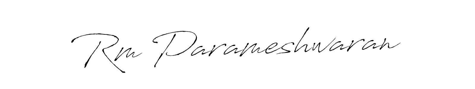 Make a beautiful signature design for name Rm Parameshwaran. With this signature (Antro_Vectra) style, you can create a handwritten signature for free. Rm Parameshwaran signature style 6 images and pictures png