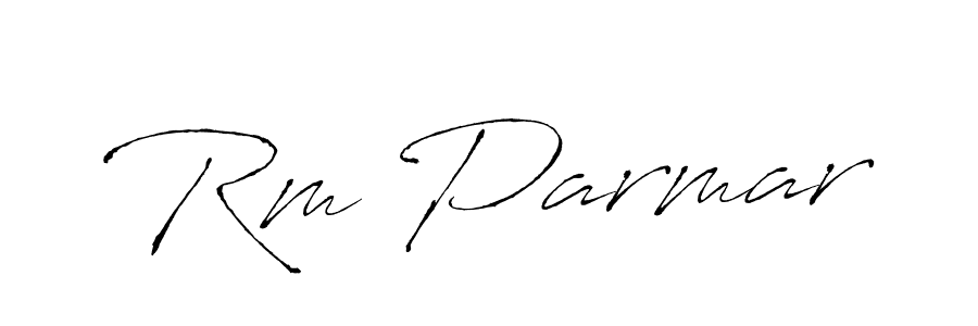 Use a signature maker to create a handwritten signature online. With this signature software, you can design (Antro_Vectra) your own signature for name Rm Parmar. Rm Parmar signature style 6 images and pictures png