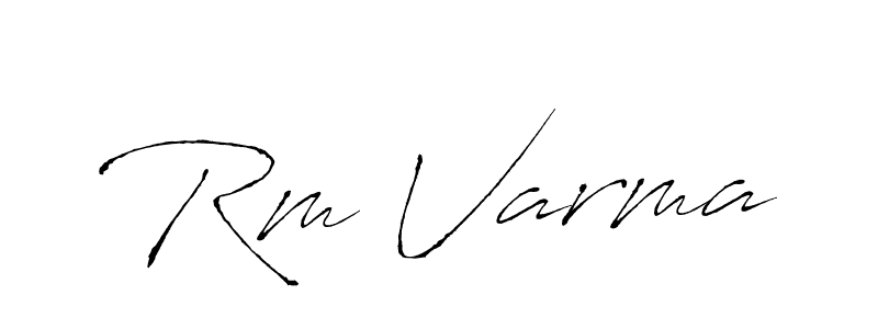Make a beautiful signature design for name Rm Varma. With this signature (Antro_Vectra) style, you can create a handwritten signature for free. Rm Varma signature style 6 images and pictures png
