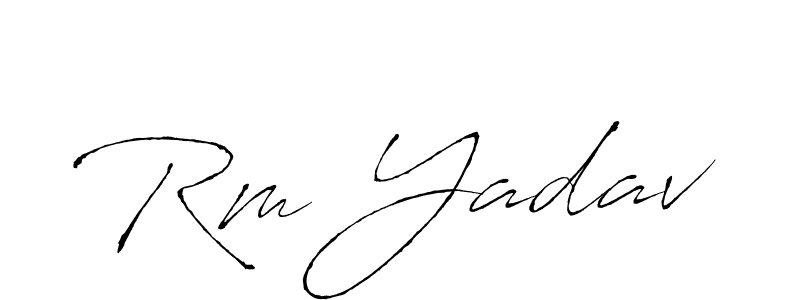 The best way (Antro_Vectra) to make a short signature is to pick only two or three words in your name. The name Rm Yadav include a total of six letters. For converting this name. Rm Yadav signature style 6 images and pictures png