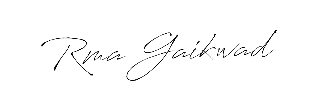 How to make Rma Gaikwad name signature. Use Antro_Vectra style for creating short signs online. This is the latest handwritten sign. Rma Gaikwad signature style 6 images and pictures png