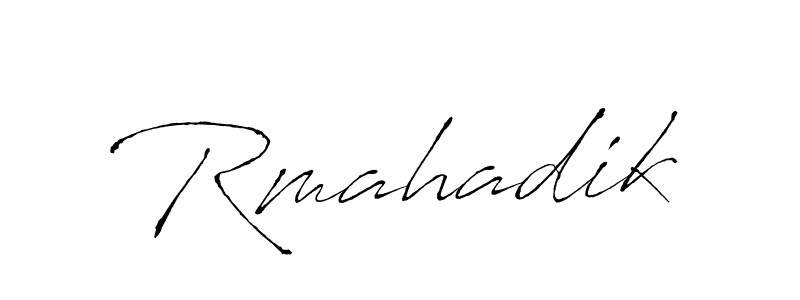 Also we have Rmahadik name is the best signature style. Create professional handwritten signature collection using Antro_Vectra autograph style. Rmahadik signature style 6 images and pictures png