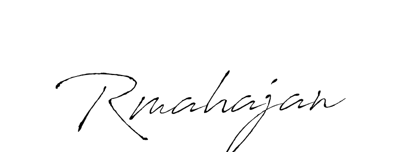 Create a beautiful signature design for name Rmahajan. With this signature (Antro_Vectra) fonts, you can make a handwritten signature for free. Rmahajan signature style 6 images and pictures png