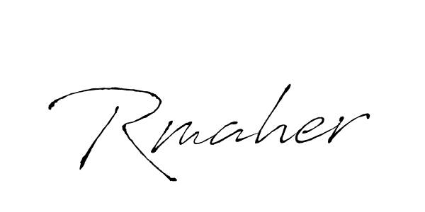 Create a beautiful signature design for name Rmaher. With this signature (Antro_Vectra) fonts, you can make a handwritten signature for free. Rmaher signature style 6 images and pictures png