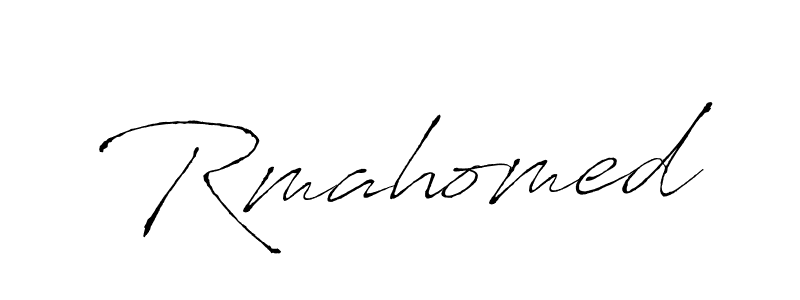 You should practise on your own different ways (Antro_Vectra) to write your name (Rmahomed) in signature. don't let someone else do it for you. Rmahomed signature style 6 images and pictures png