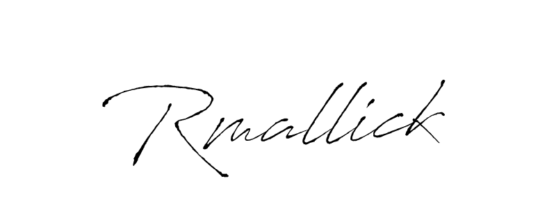 How to make Rmallick name signature. Use Antro_Vectra style for creating short signs online. This is the latest handwritten sign. Rmallick signature style 6 images and pictures png