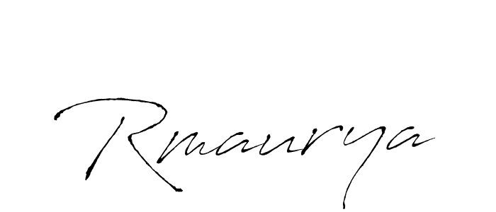 Create a beautiful signature design for name Rmaurya. With this signature (Antro_Vectra) fonts, you can make a handwritten signature for free. Rmaurya signature style 6 images and pictures png