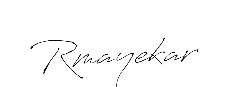 Make a beautiful signature design for name Rmayekar. With this signature (Antro_Vectra) style, you can create a handwritten signature for free. Rmayekar signature style 6 images and pictures png