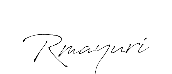 Make a beautiful signature design for name Rmayuri. With this signature (Antro_Vectra) style, you can create a handwritten signature for free. Rmayuri signature style 6 images and pictures png