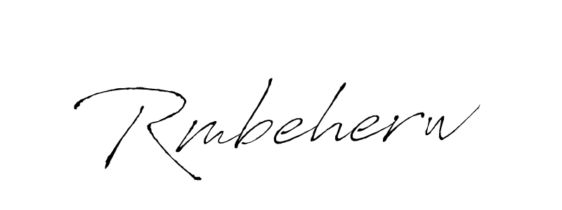 Create a beautiful signature design for name Rmbeherw. With this signature (Antro_Vectra) fonts, you can make a handwritten signature for free. Rmbeherw signature style 6 images and pictures png