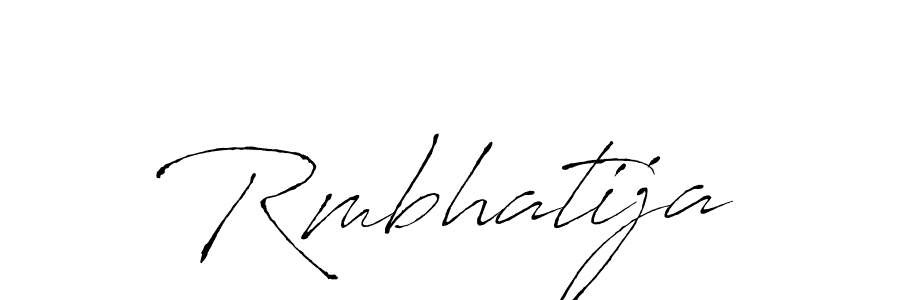 Antro_Vectra is a professional signature style that is perfect for those who want to add a touch of class to their signature. It is also a great choice for those who want to make their signature more unique. Get Rmbhatija name to fancy signature for free. Rmbhatija signature style 6 images and pictures png