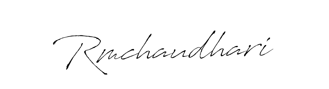 The best way (Antro_Vectra) to make a short signature is to pick only two or three words in your name. The name Rmchaudhari include a total of six letters. For converting this name. Rmchaudhari signature style 6 images and pictures png