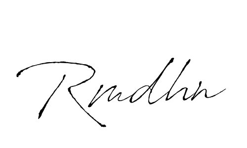 Create a beautiful signature design for name Rmdhn. With this signature (Antro_Vectra) fonts, you can make a handwritten signature for free. Rmdhn signature style 6 images and pictures png