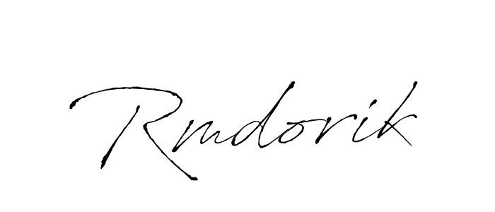 How to make Rmdorik name signature. Use Antro_Vectra style for creating short signs online. This is the latest handwritten sign. Rmdorik signature style 6 images and pictures png