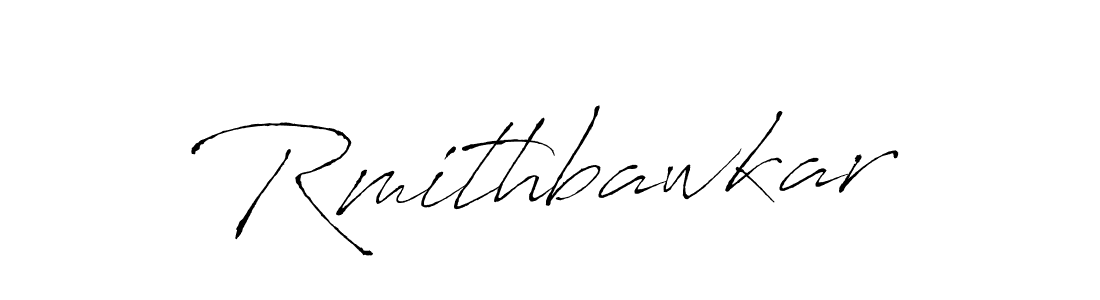 Use a signature maker to create a handwritten signature online. With this signature software, you can design (Antro_Vectra) your own signature for name Rmithbawkar. Rmithbawkar signature style 6 images and pictures png