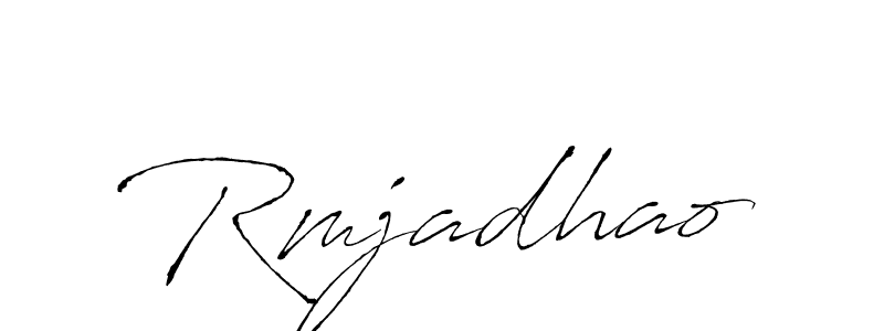 Also You can easily find your signature by using the search form. We will create Rmjadhao name handwritten signature images for you free of cost using Antro_Vectra sign style. Rmjadhao signature style 6 images and pictures png