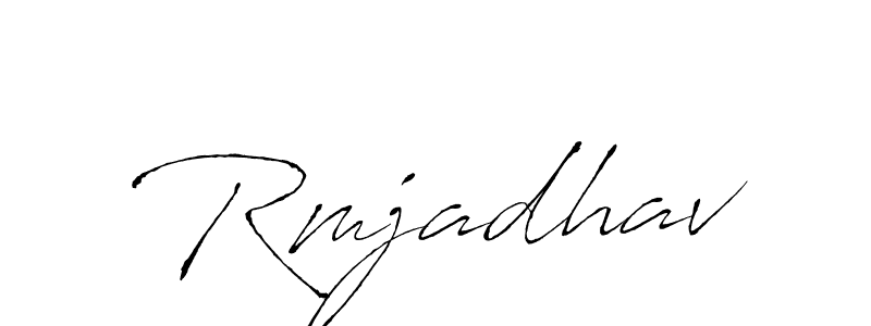 Create a beautiful signature design for name Rmjadhav. With this signature (Antro_Vectra) fonts, you can make a handwritten signature for free. Rmjadhav signature style 6 images and pictures png