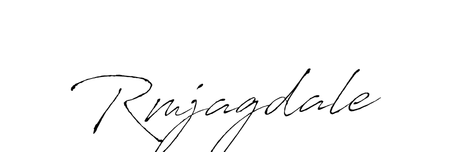 Design your own signature with our free online signature maker. With this signature software, you can create a handwritten (Antro_Vectra) signature for name Rmjagdale. Rmjagdale signature style 6 images and pictures png